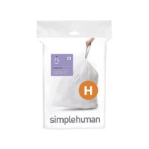 Saci de gunoi cod H, 30-35 L/ 20 buc. plastic - simplehuman