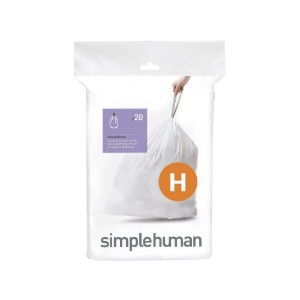 Saci de gunoi cod H, 30-35 L/ 20 buc. plastic - simplehuman