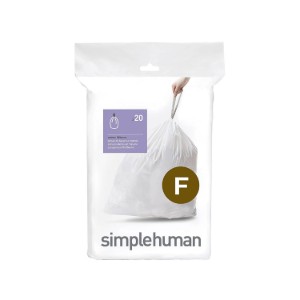 Saci de gunoi cod F, 25 L/ 20 buc, plastic - simplehuman