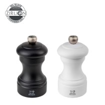 Set 2 rasnite sare si piper, 10 cm, "Bistro Z", White&Black - Peugeot