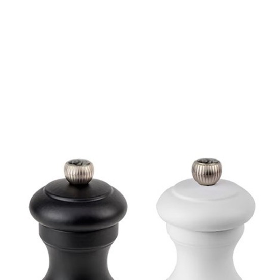 Set 2 rasnite sare si piper, 10 cm, "Bistro Z", White&Black - Peugeot