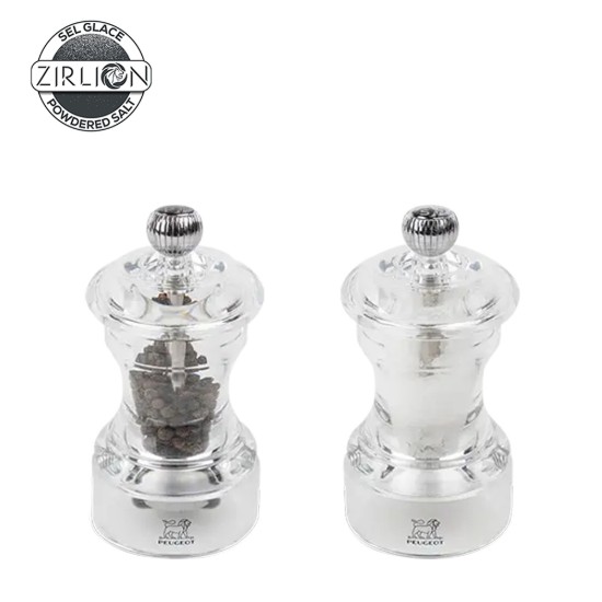 Set 2 rasnite sare si piper, 10 cm, acrilic, "Bistro Z" - Peugeot