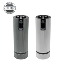 Set 2 rasnite electrice sare si piper, 15 cm, "Line Z", Carbon/Aluminum - Peugeot