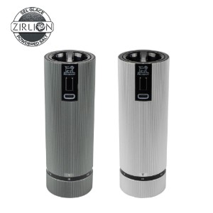 Set 2 rasnite electrice sare si piper, 15 cm, "Line Z", Carbon/Aluminum - Peugeot