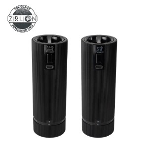 Set 2 rasnite electrice sare si piper, 15 cm, "Line Z", Matte Black - Peugeot