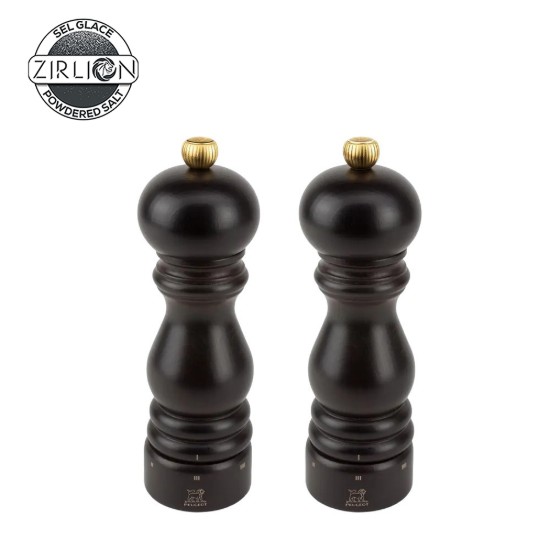 Set 2 rasnite sare si piper, 18 cm, "Paris u'Select Z", Chocolate - Peugeot