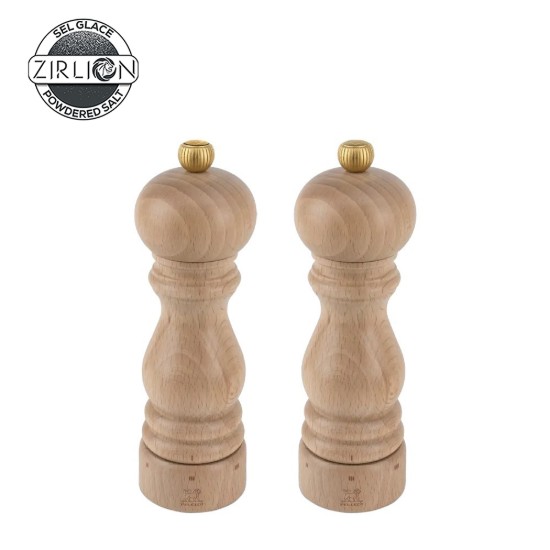 Set 2 rasnite sare si piper, 18 cm, "Paris u'Select Z", Natural - Peugeot