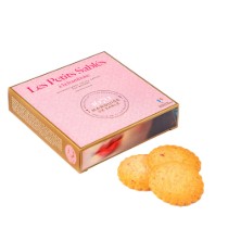 Biscuiti Sablés cu bucati de zmeura, 100 g ℮, La Sablésienne, Franta