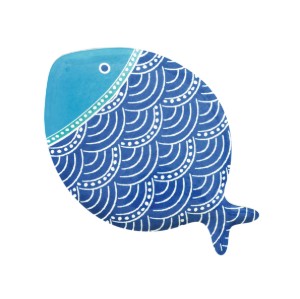 Platou portelan, 31x21,5cm, "SEA FRIENDS" - Easy Life