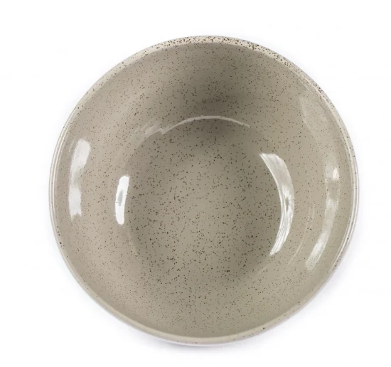 Bol Mineral, portelan vitrificat, 18.3cm, 1000 ml, nuante gri, termorezistent