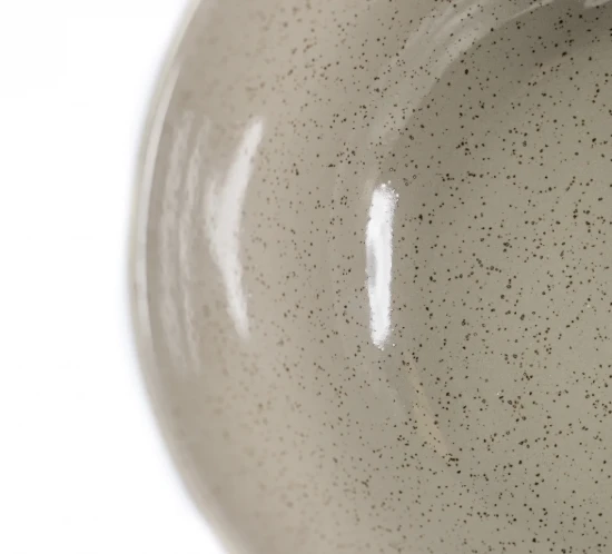 Bol Mineral, portelan vitrificat, 18.3cm, 1000 ml, nuante gri, termorezistent