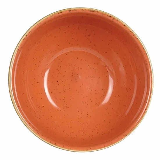 Bol Mineral, portelan vitrificat, 18.3cm, 1000 ml, portocaliu, termorezistent