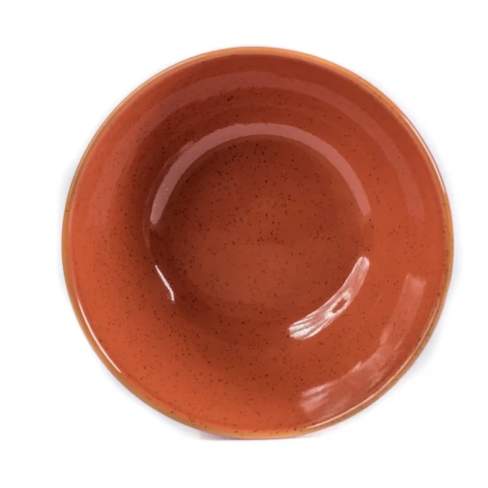 Bol Mineral, portelan vitrificat, 18.3cm, 1000 ml, portocaliu, termorezistent