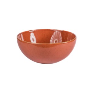 Bol Mineral, portelan vitrificat, 18.3cm, 1000 ml, portocaliu, termorezistent