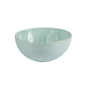 Bol Mineral, portelan vitrificat, 18.3cm, 1000 ml, albastru azur, termorezistent