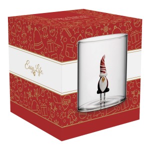 Pahar cu decoratiune in interior, sticla borosilicata, 250ml, model elf - Easy Life