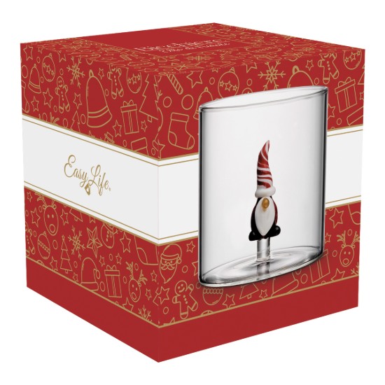 Pahar cu decoratiune in interior, sticla borosilicata, 250ml, model elf - Easy Life