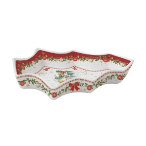 Platou forma brad, portelan, 28,5x21,5cm, "Christmas Heritage" - Easy Life