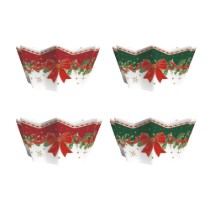 Set 4 mini boluri, portelan, 11cm, "Christmas Heritage" - Easy Life