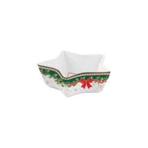Bol stea, portelan, 15cm, "Christmas Heritage" - Easy Life