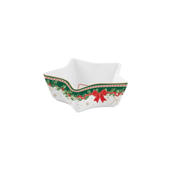 Bol stea, portelan, 15cm, "Christmas Heritage" - Easy Life