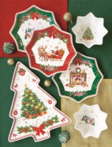 Bol stea, portelan, 15cm, "Christmas Heritage" - Easy Life