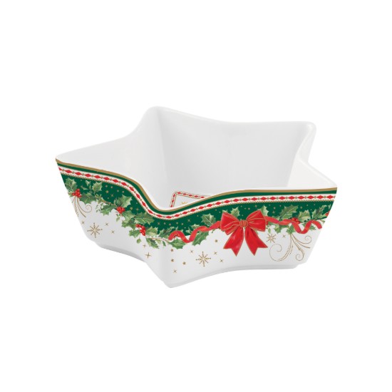 Bol stea, portelan, 15cm, "Christmas Heritage" - Easy Life