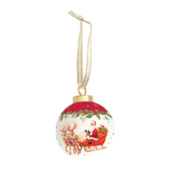 Glob brad, ceramica, 7cm, "Christmas Heritage" - Easy Life