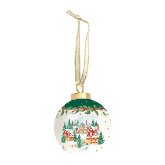 Glob brad, ceramica, 7cm, "Christmas Heritage" - Easy Life