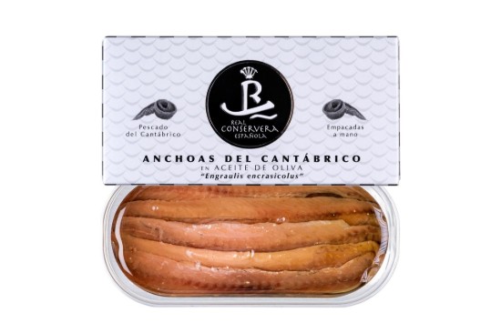 Anșoa din Marea Cantabrică în ulei de măsline, 47g, Real Conservera Española, Spania