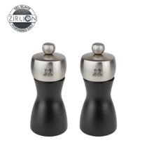Set 2 rasnite sare si piper, 12 cm, "Fidji Z", Black - Peugeot