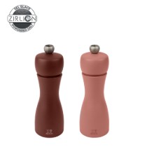 Set 2 rasnite sare si piper, 15 cm, "Tahiti Earth Z", Cacao&Nuts - Peugeot