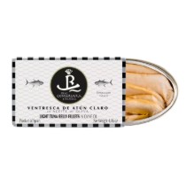Fileuri din burtă de ton alb în ulei de măsline, 115 g ℮ - Real Conservera, Spania