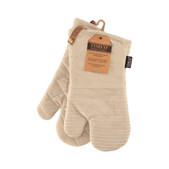 Set 2 manusi de bucatarie, "Velmar", Beige - Tiseco