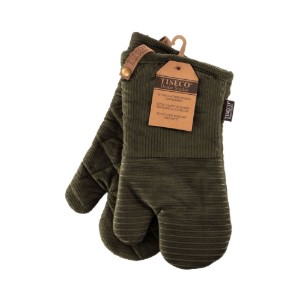 Set 2 manusi de bucatarie, "Velmar", Olive Green - Tiseco