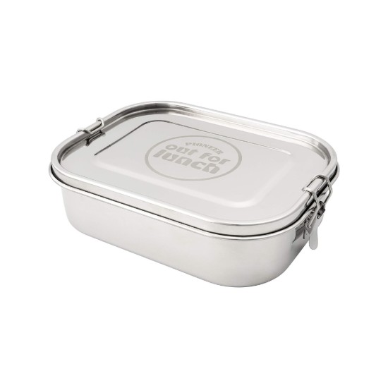Set caserola pranz, cu 2 accesorii, inox, 800ml, "Out of Lunch" - Grunwerg