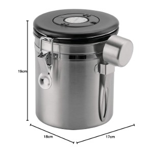 Recipient depozitare cafea, inox, 750 g - Grunwerg