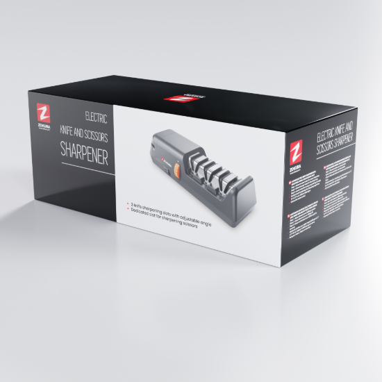 Ascutitor electric de cutite si foarfece, 3 etape, 18W - Zokura