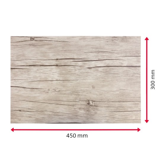 Suport farfurii (napron) "Nature", 45 x 30 cm, plastic, oak - Saleen