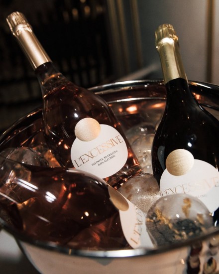 L’EXCESSIVE ROSÉ, Băutură spumantă fără alcool, 750 ml ℮, Estoublon, Franța