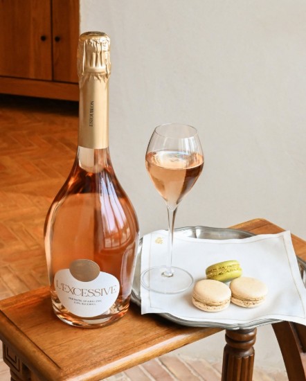 L’EXCESSIVE ROSÉ, Băutură spumantă fără alcool, 750 ml ℮, Estoublon, Franța