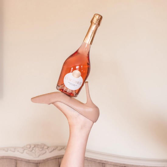 L’EXCESSIVE ROSÉ, Băutură spumantă fără alcool, 750 ml ℮, Estoublon, Franța