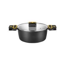 Cratita cu capac, aluminiu, 20cm/3L, "Daily Pro" - BRA