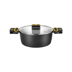 Cratita cu capac, aluminiu, 20cm/3L, "Daily Pro" - BRA