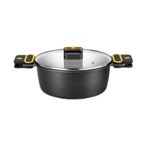 Cratita cu capac, aluminiu, 24cm/4L, "Daily Pro" - BRA