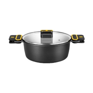 Cratita cu capac, aluminiu, 24cm/4L, "Daily Pro" - BRA