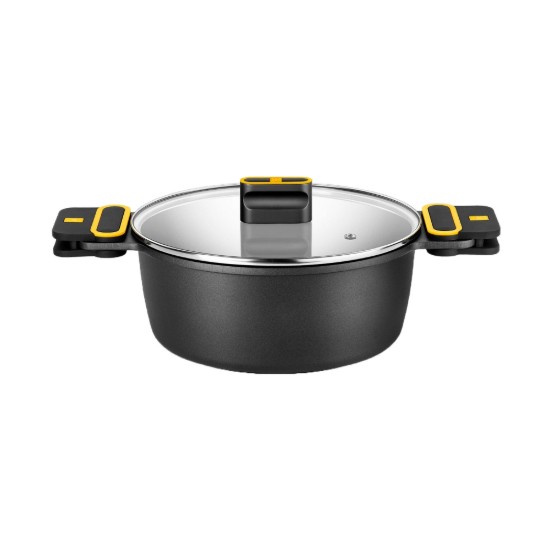 Cratita cu capac, aluminiu, 24cm/4L, "Daily Pro" - BRA