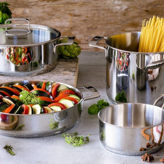 Cratita cu capac, inox, 26cm/4,5L, "Signature" - BRA