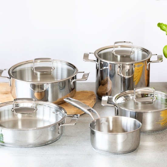 Cratita cu capac, inox, 26cm/4,5L, "Signature" - BRA