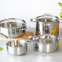 Set vase de gatit, inox, 7 piese, "Signature" - BRA